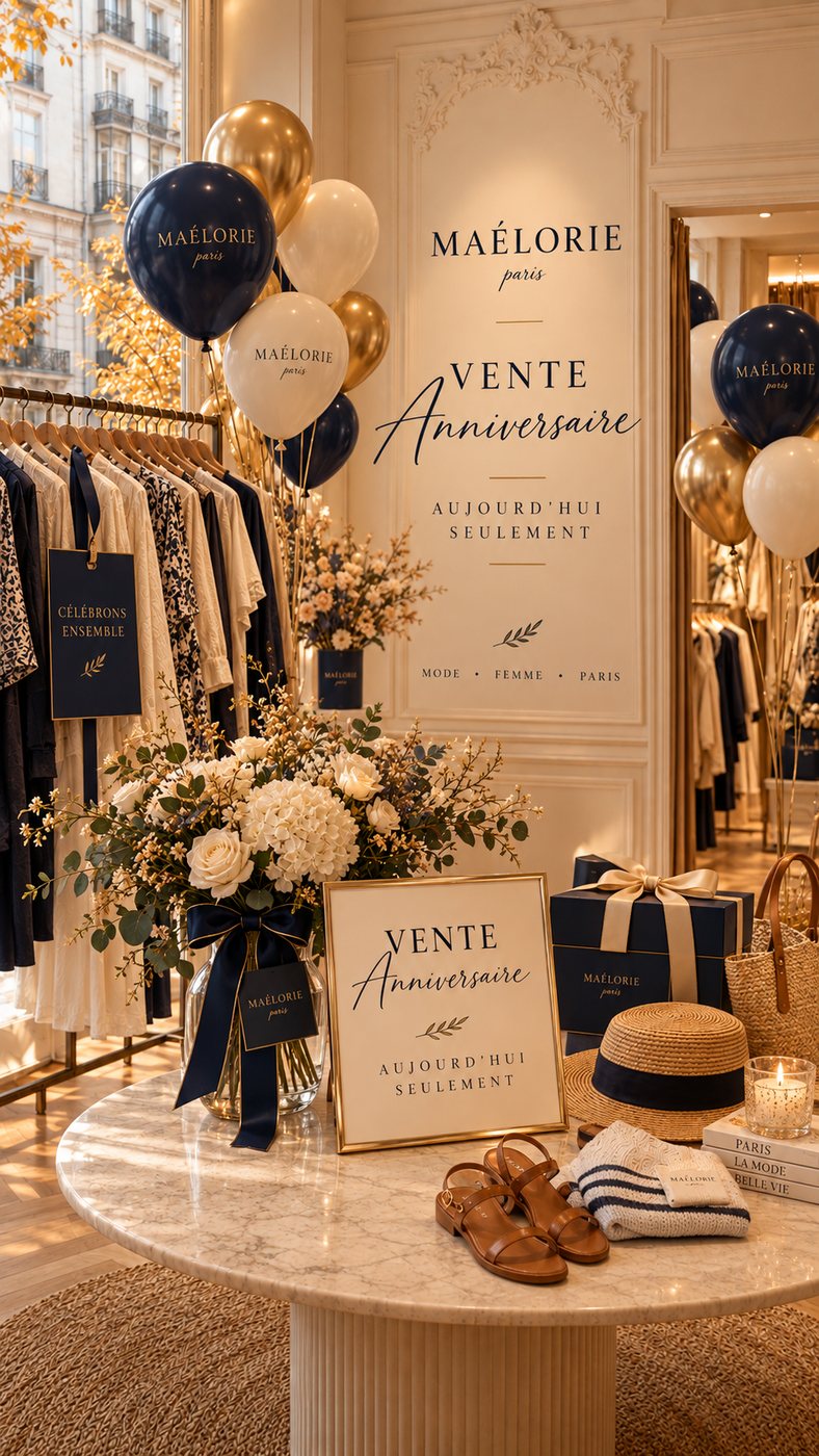 Intérieur de la boutique Maélorie Paris