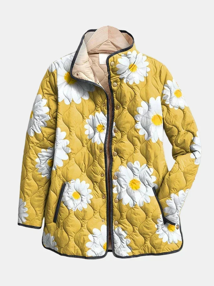 Maélorie Paris | Veste Matelassée aux Marguerites Élise