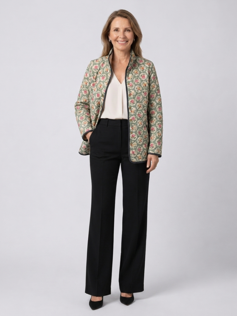 Maélorie Paris | Veste Matelassée Tapisserie Fleurie Amélie