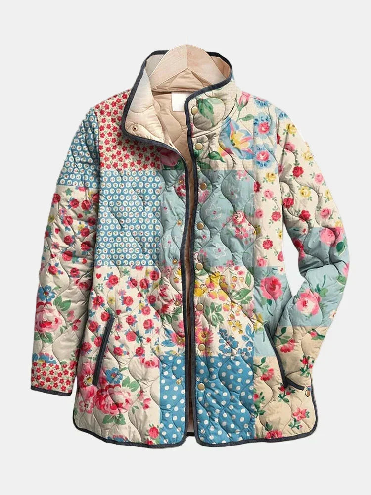 Maélorie Paris | Veste Matelassée Patchwork Fleuri Chloé
