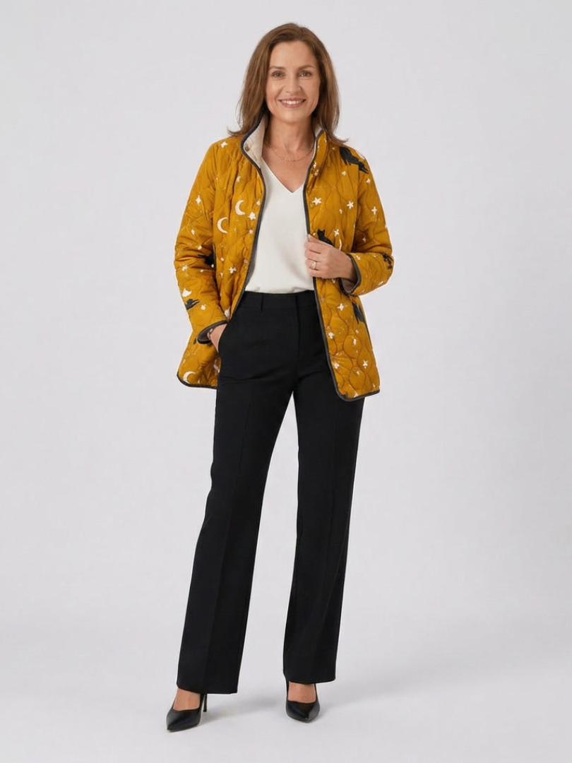 Maélorie Paris | Veste Matelassée Chats et Étoiles Nicole