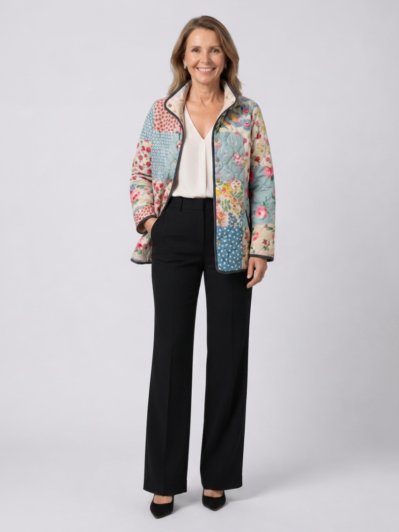 Maélorie Paris | Veste Matelassée Patchwork Fleuri Chloé