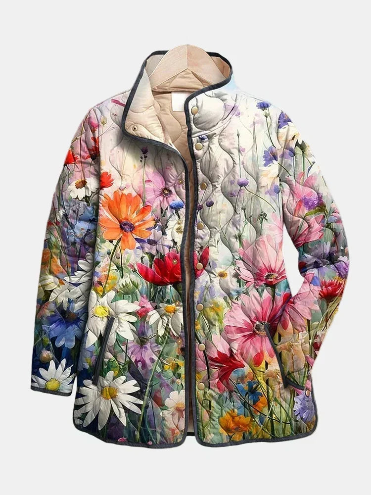 Maélorie Paris | Veste Matelassée Fleurs des Champs Manon