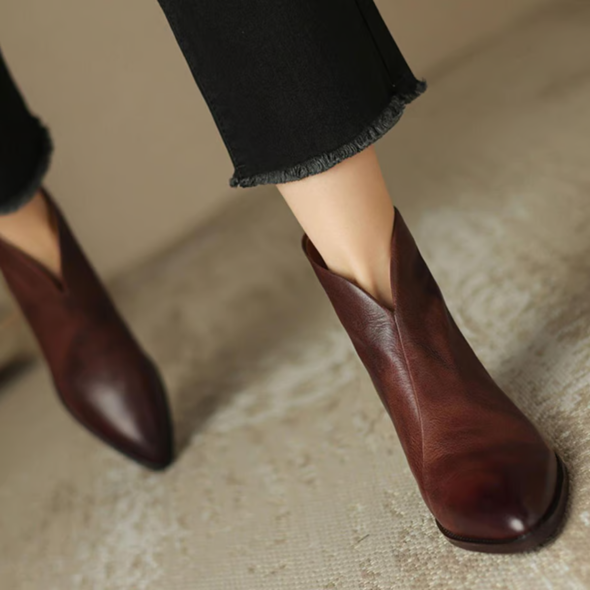 DELACROIX | Bottines Élégantes en Cuir