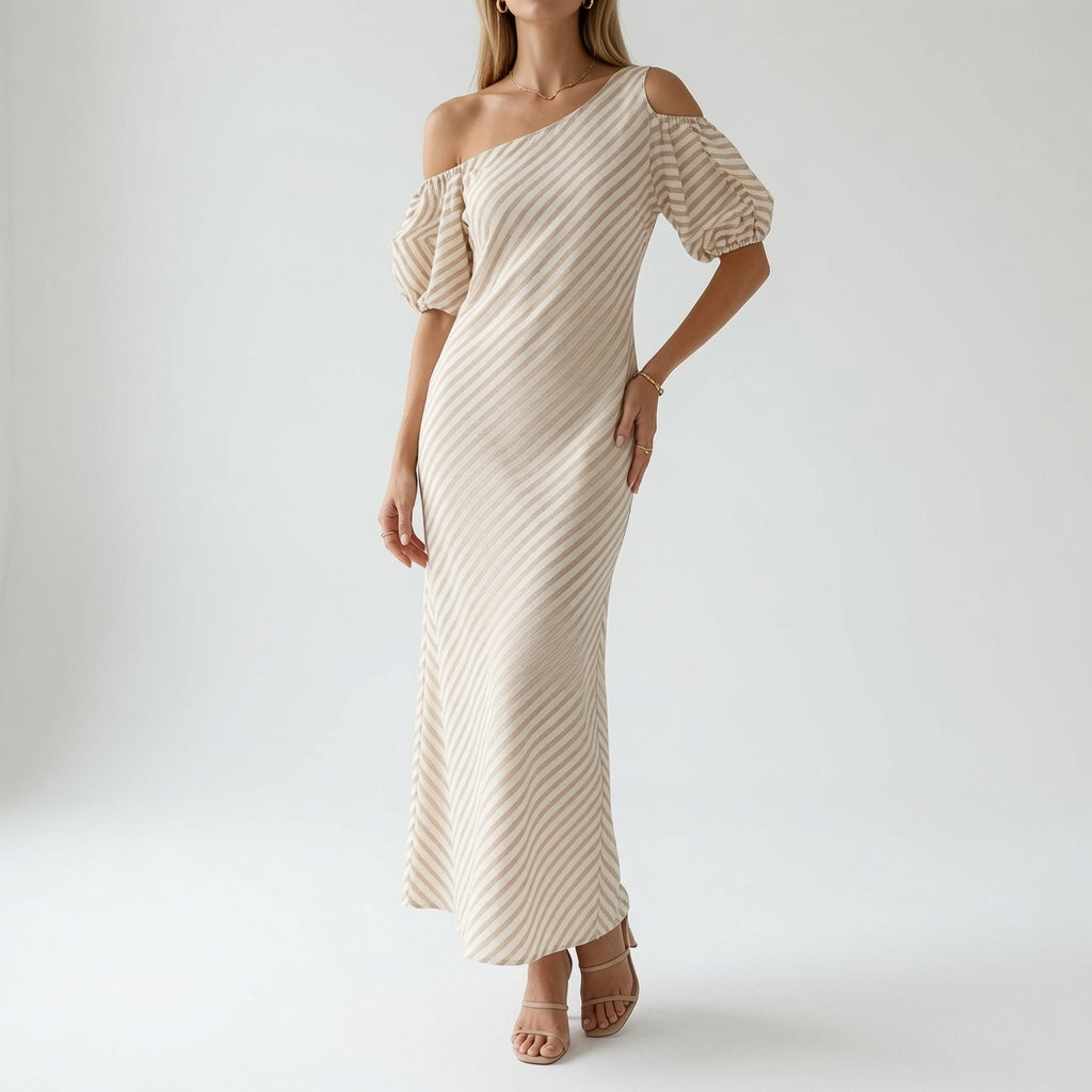 Soléa™ — Robe épaules dénudées élégance estivale