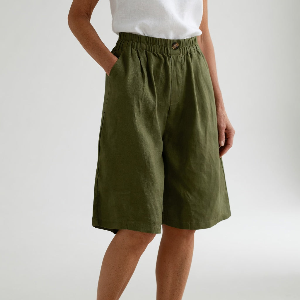 Wandeline™ | Short large taille élastique confort estival naturel