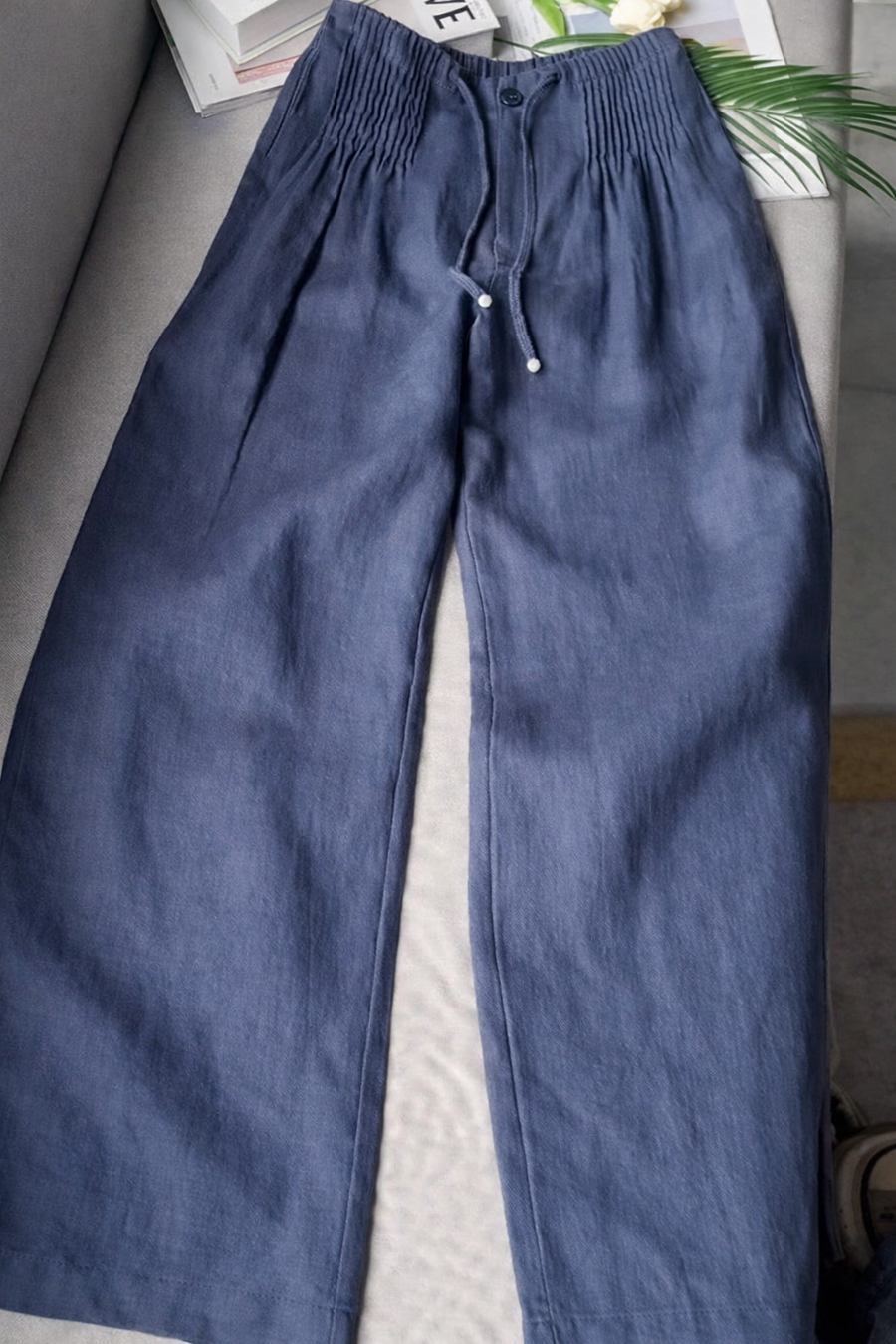 Zofia — Pantalon large en coton léger