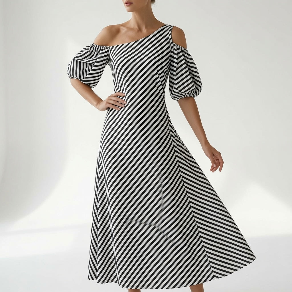 Soléa™ — Robe épaules dénudées élégance estivale