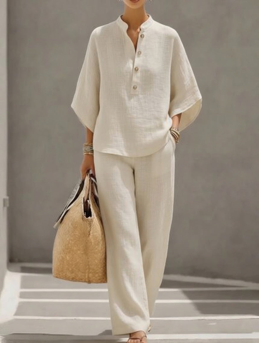 Floriane™ — Ensemble deux pièces élégant au style naturel