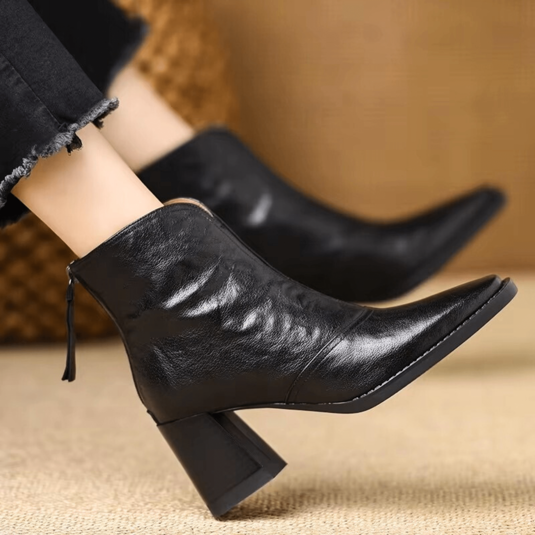 DELACROIX | Bottines Élégantes à Talon Moyen