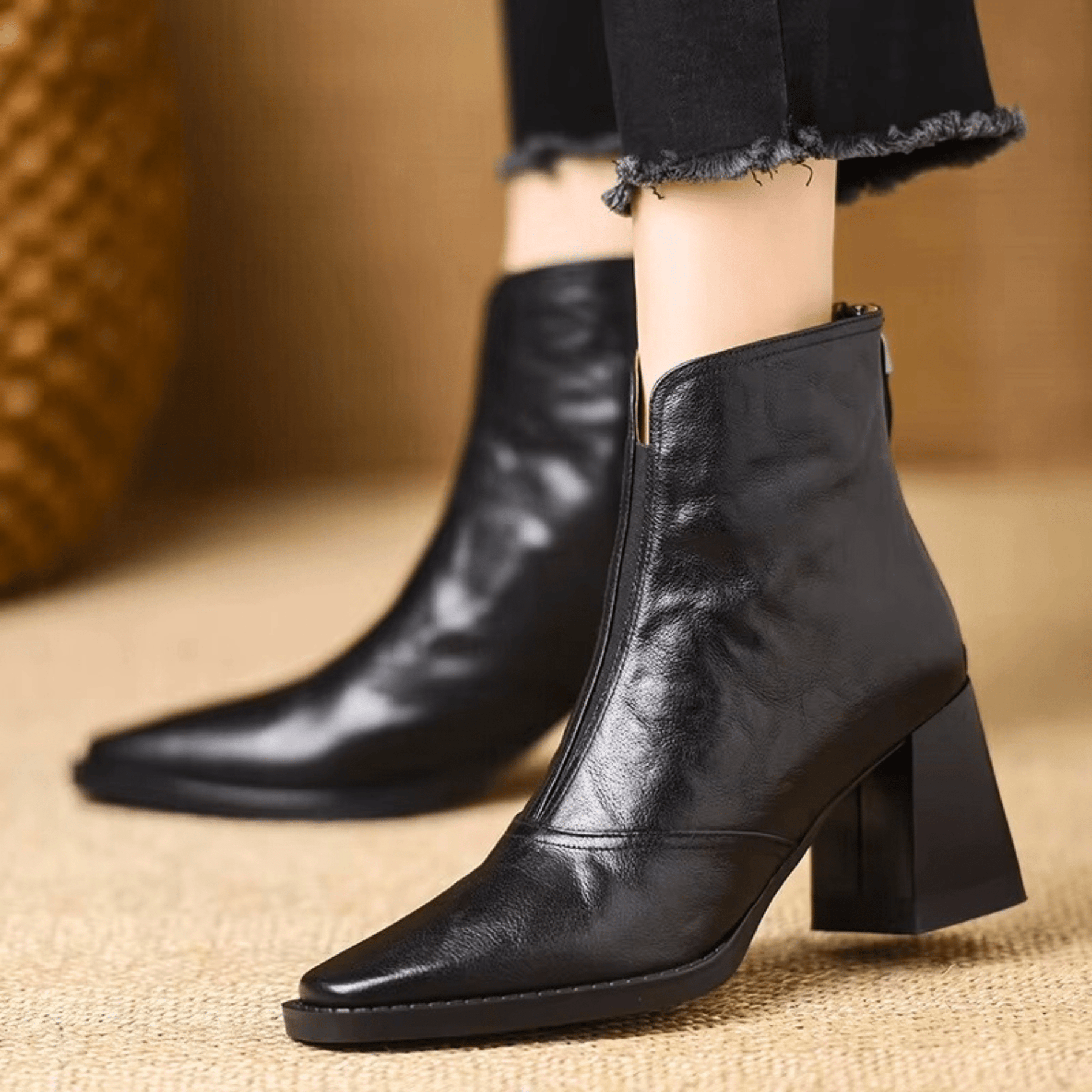 DELACROIX | Bottines Élégantes à Talon Moyen