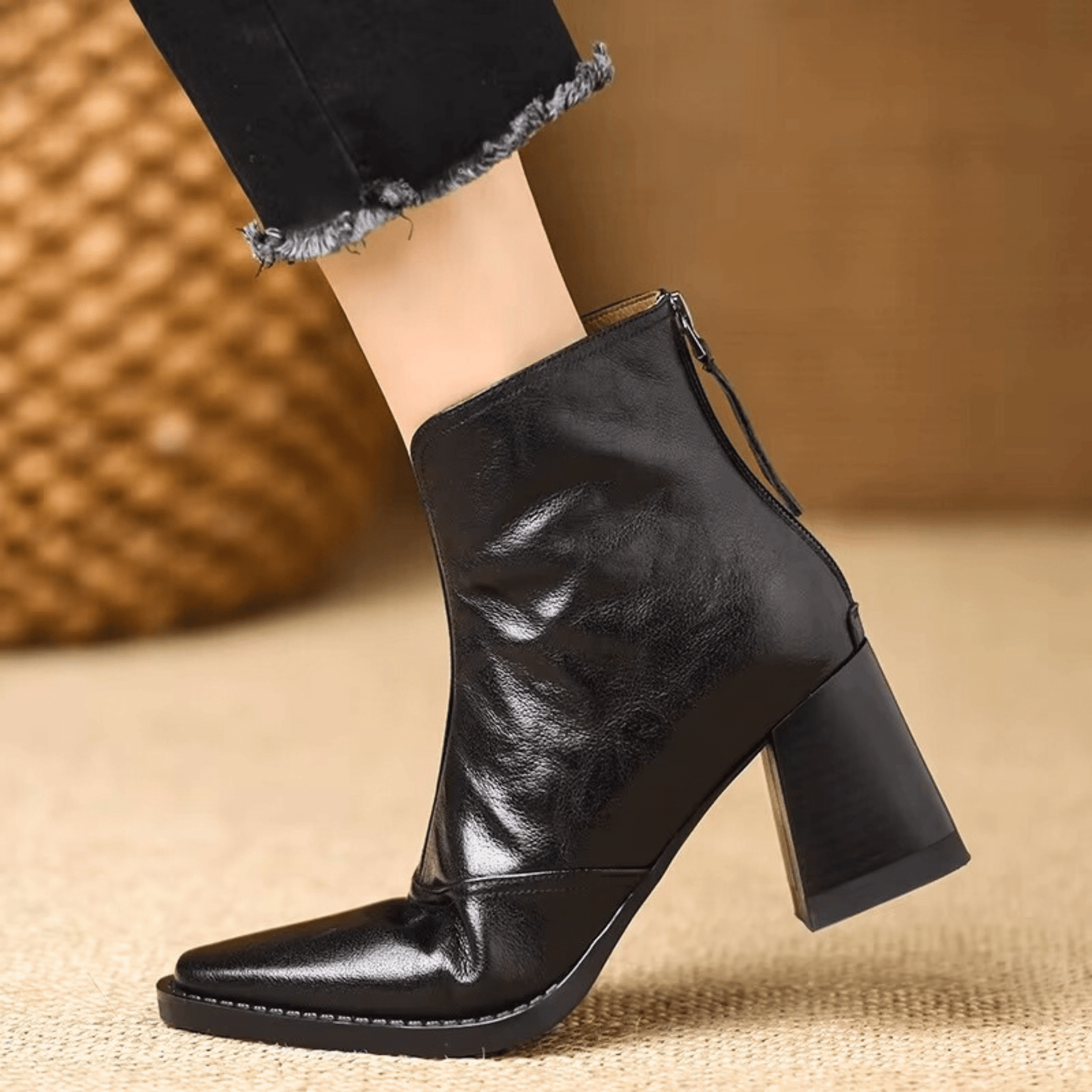 DELACROIX | Bottines Élégantes à Talon Moyen