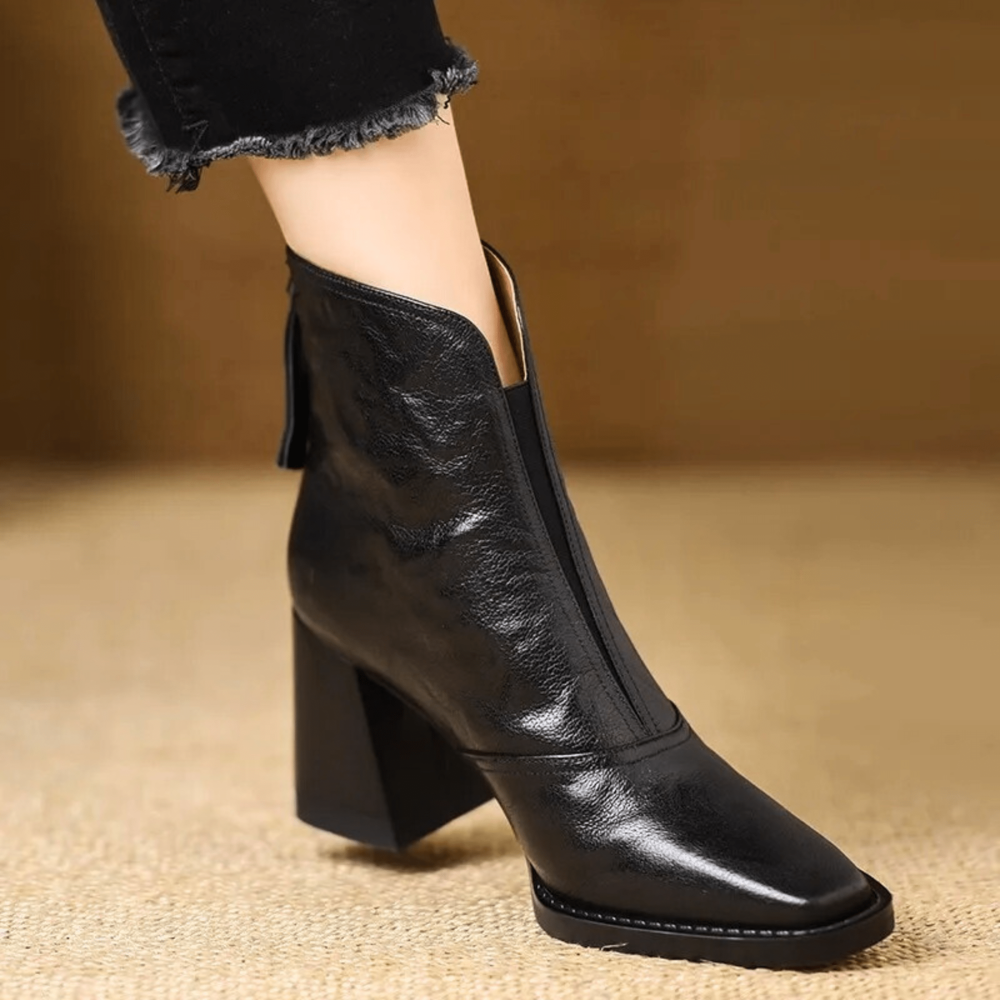 DELACROIX | Bottines Élégantes à Talon Moyen