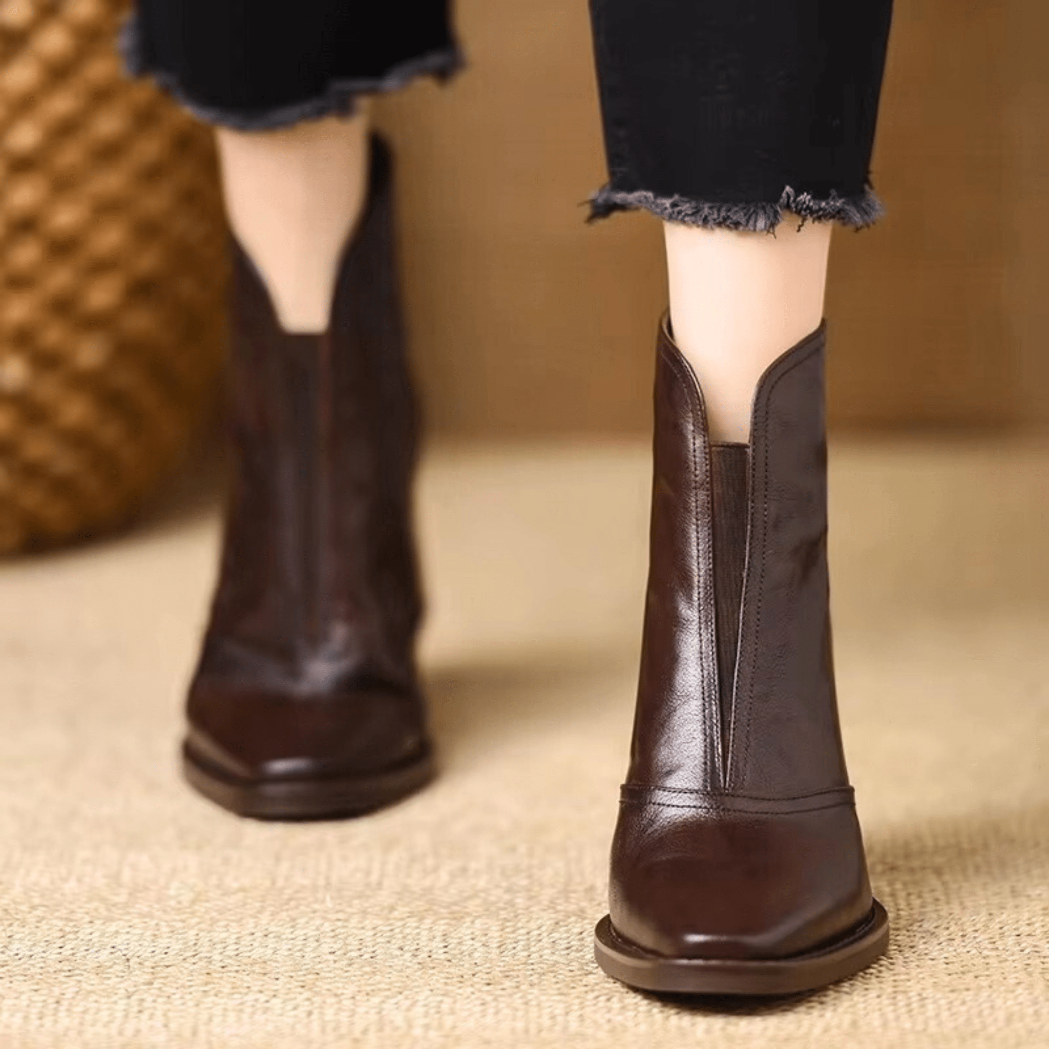DELACROIX | Bottines Élégantes à Talon Moyen