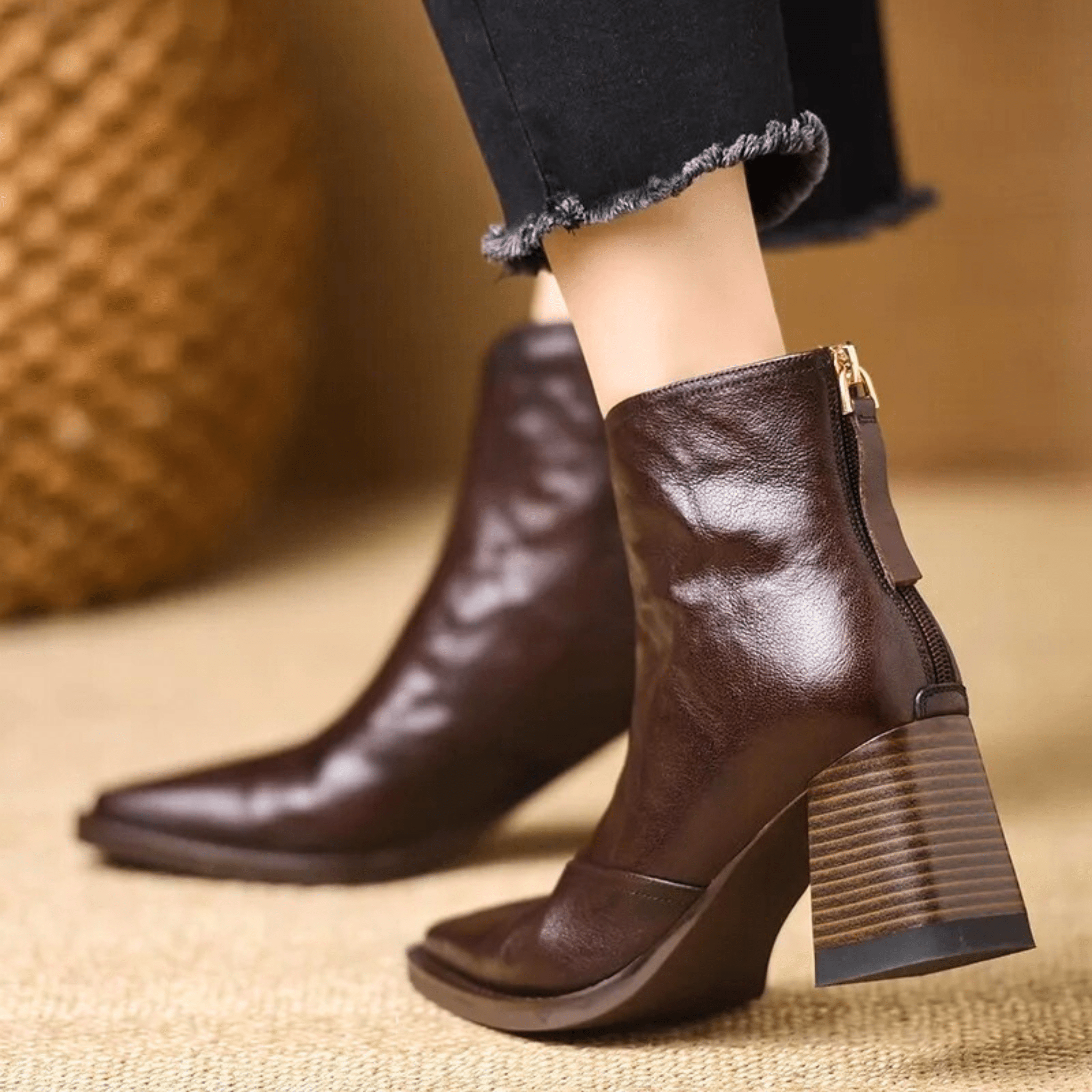 DELACROIX | Bottines Élégantes à Talon Moyen