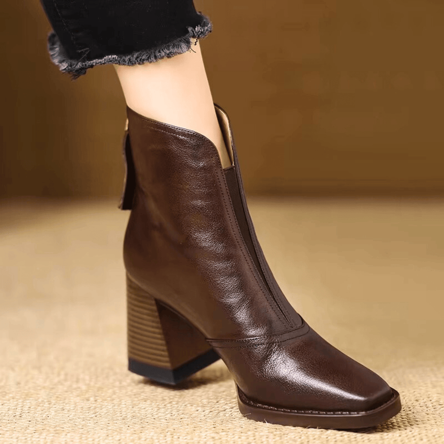 DELACROIX | Bottines Élégantes à Talon Moyen