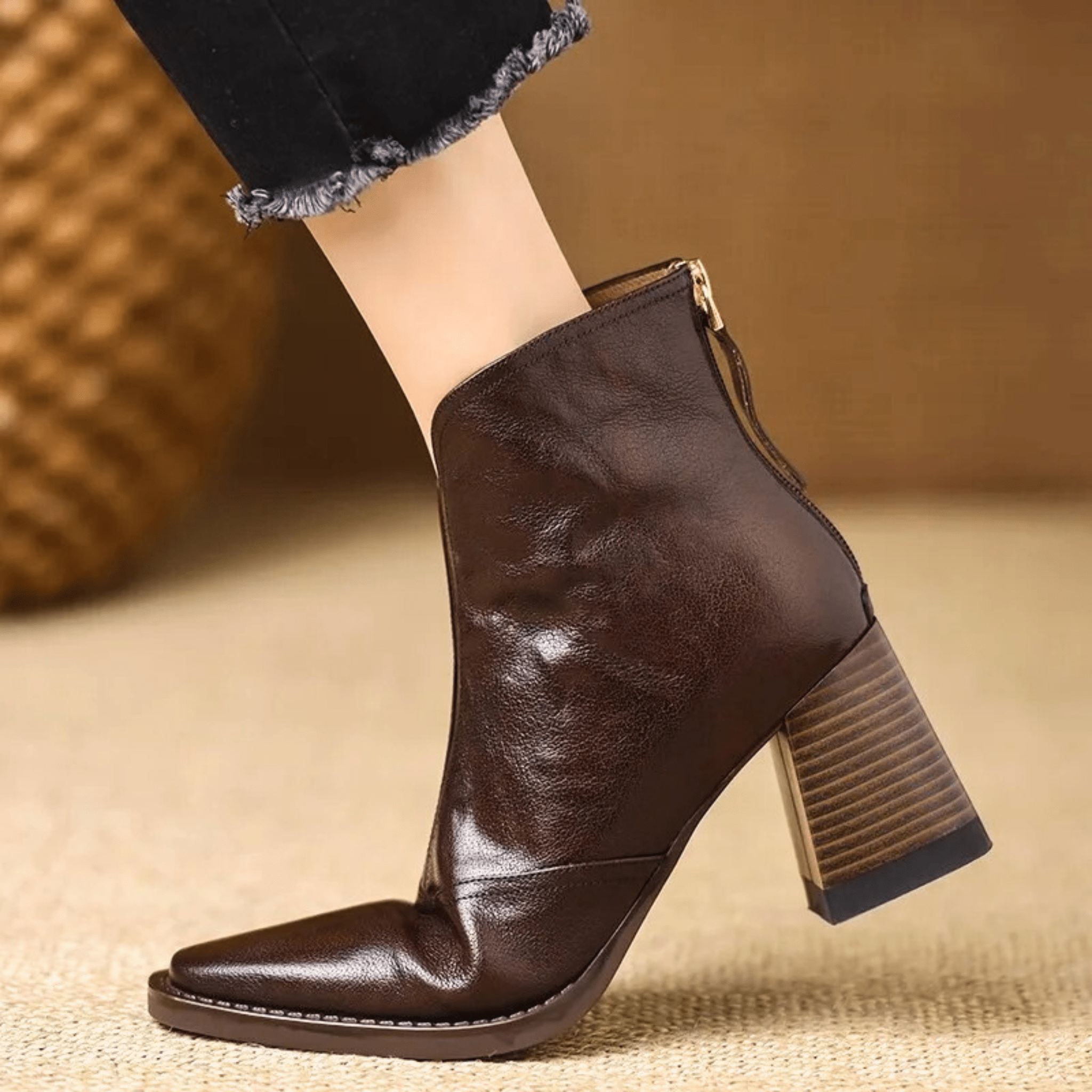 DELACROIX | Bottines Élégantes à Talon Moyen